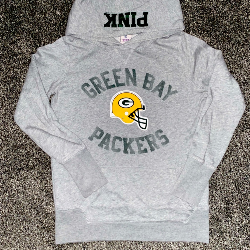 Pink Victoria’s Secret Green Bay Packers Hooded sweatshirt